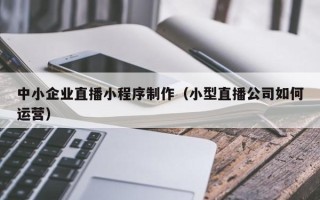 唐山中小企业直播小程序制作（小型直播公司如何运营）